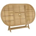 Miniatyrbild 8 av 10: The Living Store Hopfällbart trädgårdsbord 160x85x75 cm massivt akaciaträ -  Utebord