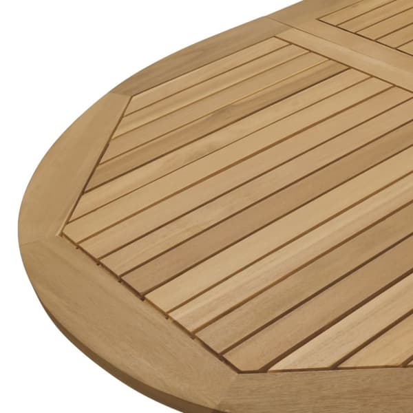 The Living Store Hopfällbart trädgårdsbord 160x85x75 cm massivt akaciaträ - Utebord