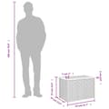 Miniatyrbillede 11 af 11: The Living Store haveborde 2 stk. 55x34x37 cm polyrattan og massivt træ beige -  Haveborde