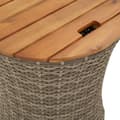 Miniatyrbillede 9 af 11: The Living Store haveborde 2 stk. med træplade polyrattan grå -  Haveborde