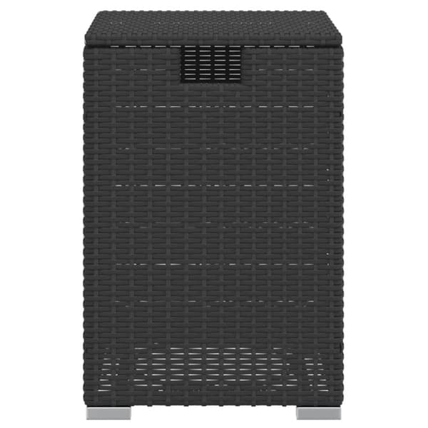 The Living Store gasflaskeskjuler 40x40x60 cm polyrattan sort - Haveborde