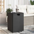 Miniatyrbillede 2 af 11: The Living Store gasflaskeskjuler 40x40x60 cm polyrattan sort -  Haveborde