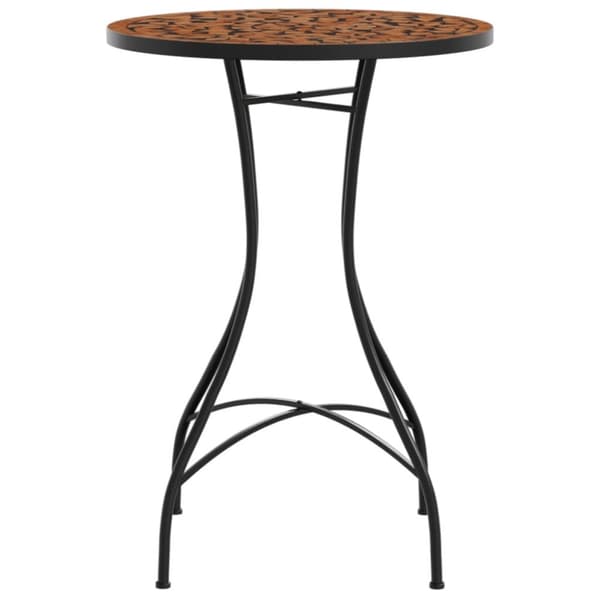 The Living Store Mosaikbord terrakotta Ø50x70 cm keramik -  Utebord