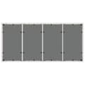 Miniatyrbillede 9 af 11: The Living Store havebord med glastop 190x90x75 cm polyrattan hvid -  Haveborde
