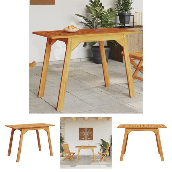 The Living Store havebord 110x56x75 cm massivt akacietræ -  Haveborde
