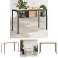Pikkukuva 1 / 11: The Living Store Puutarhapöytä puinen pöytälevy musta 115x54x74 cm polyrottinki -  Ulkopöydät