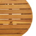 Miniatyrbillede 8 af 11: The Living Store sidebord trommeformet polyrattan og massivt træ beige -  Haveborde