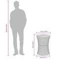 Miniatyrbillede 11 af 11: The Living Store sidebord trommeformet polyrattan og massivt træ beige -  Haveborde