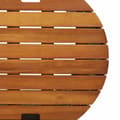 Miniatyrbillede 10 af 11: The Living Store haveborde 2 stk. med træplade polyrattan beige -  Haveborde