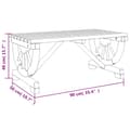 Miniatyrbillede 10 af 10: The Living Store havebord 90x50x40 cm massivt grantræ -  Haveborde