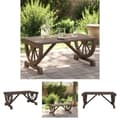 Miniatyrbillede 1 af 10: The Living Store havebord 90x50x40 cm massivt grantræ -  Haveborde