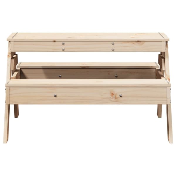 The Living Store picnicbord til børn 88x97x52 cm massivt fyrretræ - Haveborde