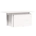 Miniatyrbillede 3 af 11: The Living Store havebord 100x50x75 cm massivt fyrretræ hvid -  Haveborde