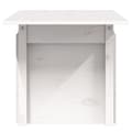 Miniatyrbillede 7 af 11: The Living Store havebord 100x50x75 cm massivt fyrretræ hvid -  Haveborde