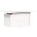 Miniatyrbillede 8 af 11: The Living Store havebord 100x50x75 cm massivt fyrretræ hvid -  Haveborde