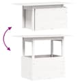 Miniatyrbillede 9 af 11: The Living Store havebord 100x50x75 cm massivt fyrretræ hvid -  Haveborde