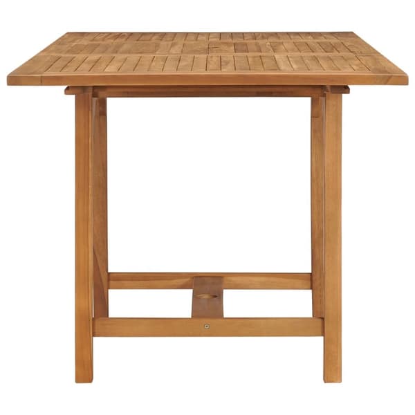 Haveborde - Living udvideligt havebord (110-160)x80x75 cm massivt teaktræ