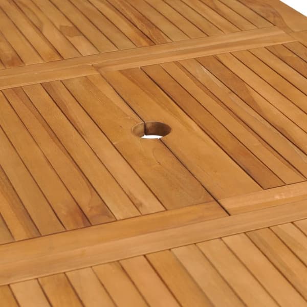 Haveborde - Living udvideligt havebord (110-160)x80x75 cm massivt teaktræ