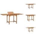 Miniatyrbillede 1 af 10: Haveborde - Living udvideligt havebord (110-160)x80x75 cm massivt teaktræ