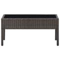 Miniatyrbillede 3 af 6: Haveborde - Living havebord 75x40x37 cm polyrattan brun