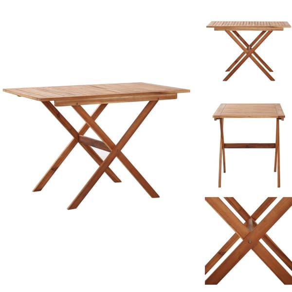 Utebord - Living Trädgårdsbord 110x67x74 cm massivt akaciaträ