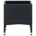 Miniatyrbillede 4 af 6: Haveborde - Living havebord 40x40x45 cm polyrattan sort