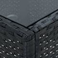 Miniatyrbillede 5 af 6: Haveborde - Living havebord 40x40x45 cm polyrattan sort