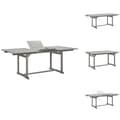 Miniatyrbillede 1 af 9: Haveborde - Living havebord (150-200)x100x75 cm massivt akacietræ