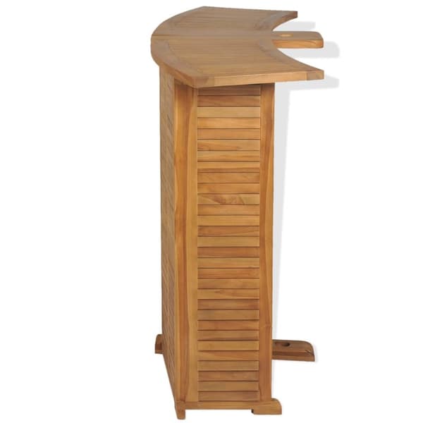 Haveborde - Living foldbart barbord 155x53x105 cm massivt teaktræ