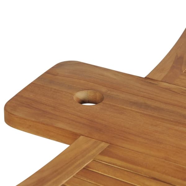 Haveborde - Living foldbart barbord 155x53x105 cm massivt teaktræ