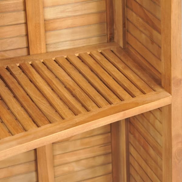 Haveborde - Living foldbart barbord 155x53x105 cm massivt teaktræ