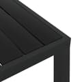 Miniatyrbillede 5 af 6: Haveborde - Living havebord WPC aluminium 80 x 80 x 74 cm sort