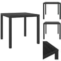 Miniatyrbillede 1 af 6: Haveborde - Living havebord WPC aluminium 80 x 80 x 74 cm sort