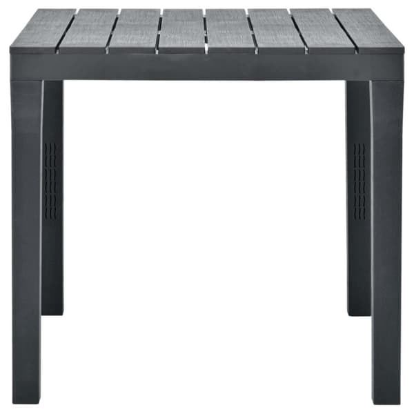 Ulkopöydät - Living Puutarhapöytä antrasiitti 78x78x72 cm muovi
