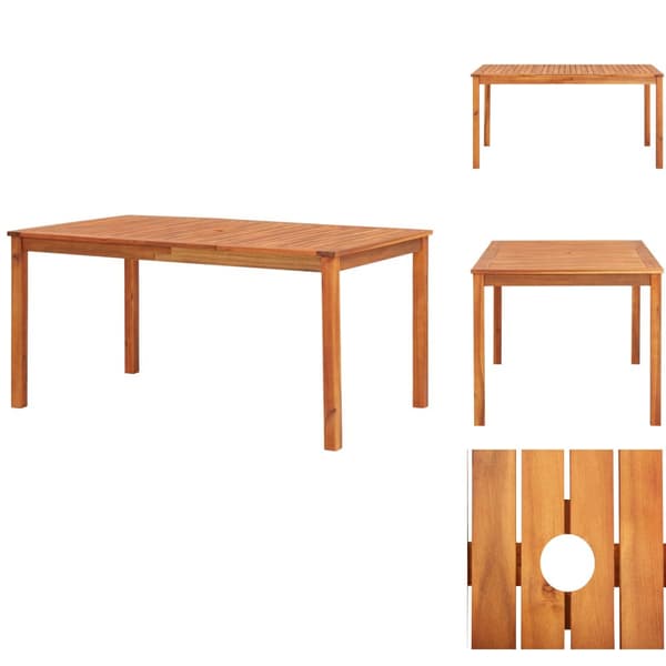 Haveborde - Living havebord 150 x 90 x 74 cm massivt akacietræ