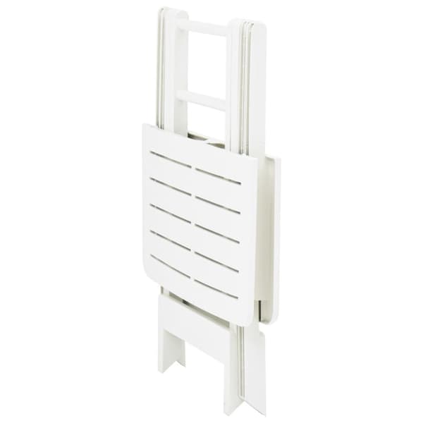Haveborde - Living foldbart havebord 79 x 72 x 70 cm plastik hvid