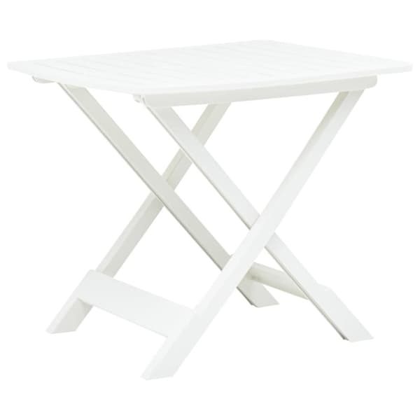 Haveborde - Living foldbart havebord 79 x 72 x 70 cm plastik hvid