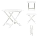 Miniatyrbillede 1 af 7: Haveborde - Living foldbart havebord 79 x 72 x 70 cm plastik hvid