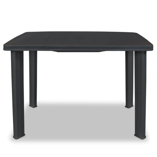 Haveborde - Living havebord 101 x 68 x 72 cm plastik antracitgrå