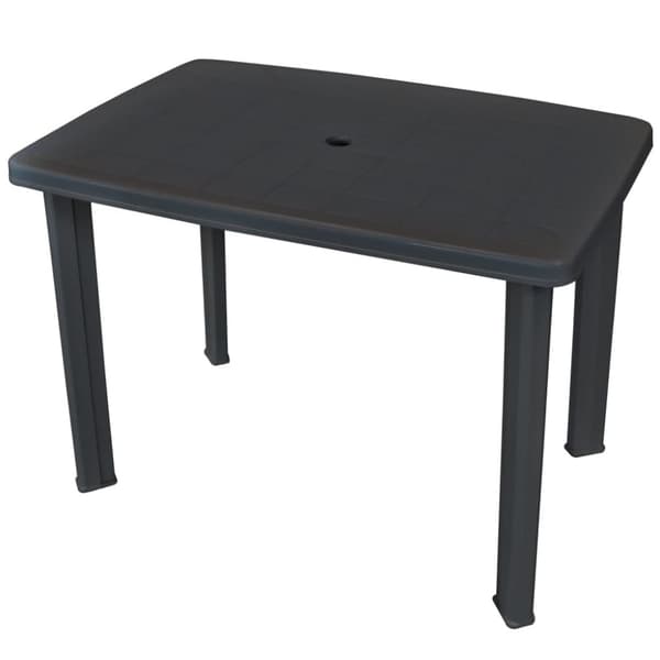 Haveborde - Living havebord 101 x 68 x 72 cm plastik antracitgrå