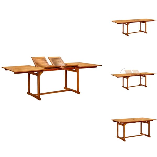 Haveborde - Living havebord (160-240)x100x75 cm massivt akacietræ