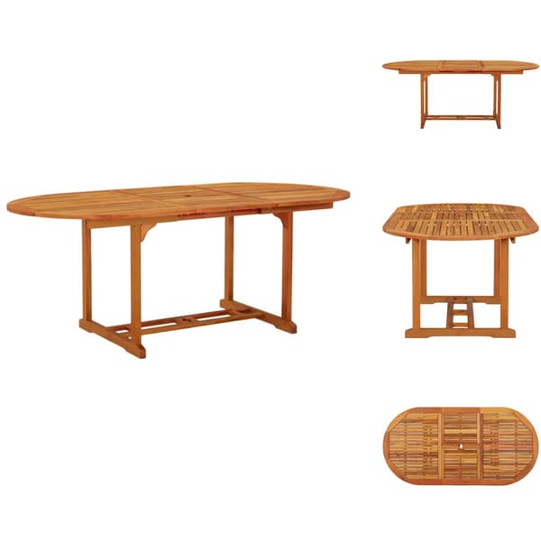 Haveborde - Living havebord 200x100x75 cm massivt eukalyptustræ