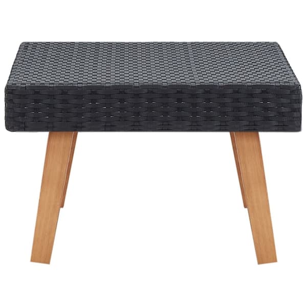 Haveborde - Living udendørs sofabord polyrattan sort