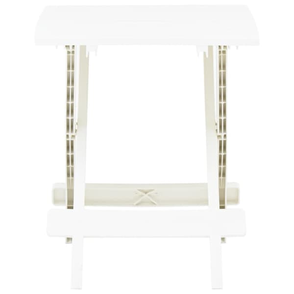Haveborde - Living foldbart havebord 45x43x50 cm plastik hvid