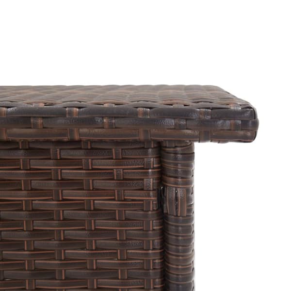 Haveborde - Living tebord 50 x 50 x 47 cm polyrattan brun
