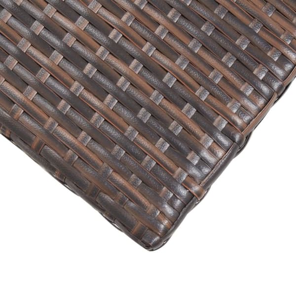 Haveborde - Living tebord 50 x 50 x 47 cm polyrattan brun