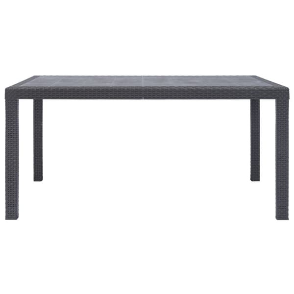 Haveborde - Living havebord 150 x 90 x 72 cm plastik rattanlook brun