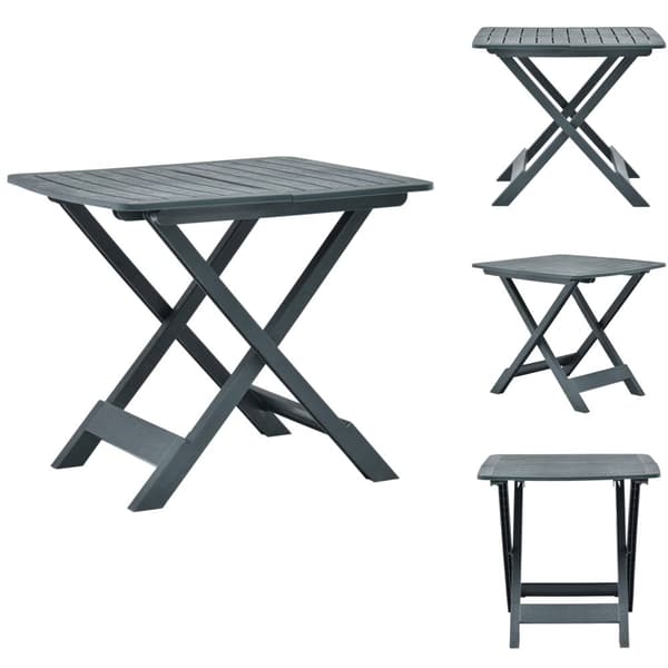 Haveborde - Living foldbart havebord 79 x 72 x 70 cm plastik grøn