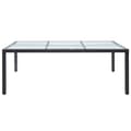 Miniatyrbillede 3 af 6: Haveborde - Living udendørs spisebord 200x150x74 cm polyrattan sort