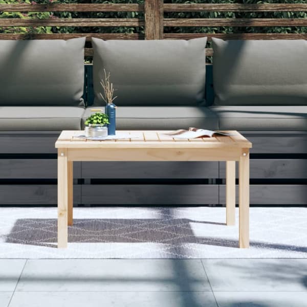Haveborde - Living havebord 82,5x50,5x45 cm massivt fyrretræ